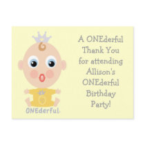 ONEderful BABY Face - yellow postcards by ONEderfulBABY ONEderful BABY Face - yellow postcards