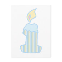 ONEderful Blue Candle postcards by ONEderfulBABY ONEderful Blue Candle postcards