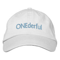 ONEderful (blue) embroidered hats