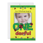ONEderful Ladybug 1st Birthday Custom Invitations