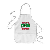 ONEderful Ladybug Twins 1st Birthday aprons