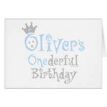 ONEderful Oliver cards