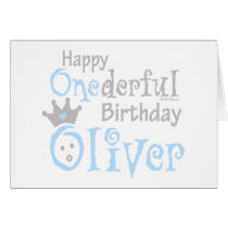 ONEderful Oliver cards