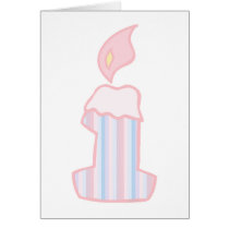 ONEderful Pink Candle cards