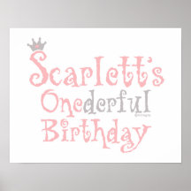 ONEderful Scarlett Print