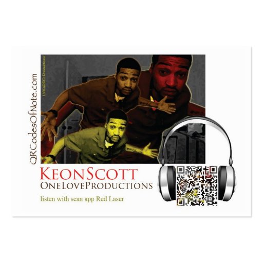 OneLoveProductions, Keon Scott Music Business Cards
