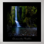 Oneonta Falls in Oregon poster, customizable title
