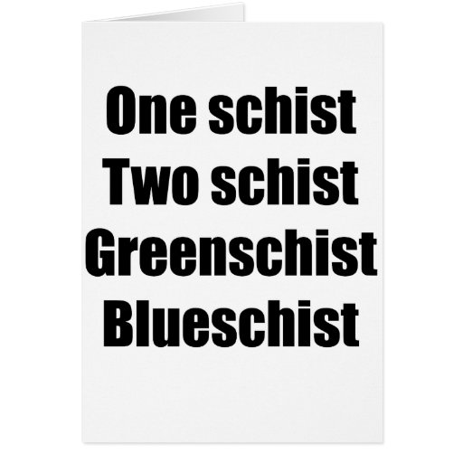 oneschistblack greeting cards