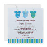 Onesie Baby Boy Shower Invitation