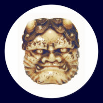 Oni Netsuke stickers