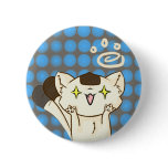 Onigiri Cat Asssault! Button (Brown)