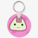 Onigiri - Pink Keychain