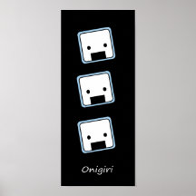 Onigiri Square Poster