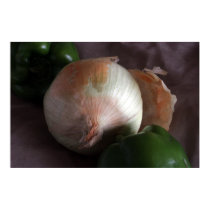 Onion and Green Peppers posters