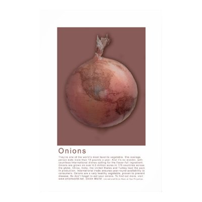 Onion Globe Print by onionworld