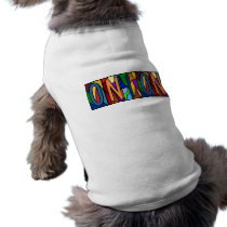 ONION ~ PERSONALIZED BIG LETTER PET-WARE FOR DOGS! PET TEE