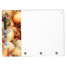 Onions Closeup Dry Erase Board With Keychain Holder