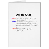 Online Chat Card