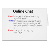 Online Chat Card