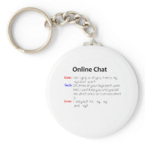 Online Chat Key Chain