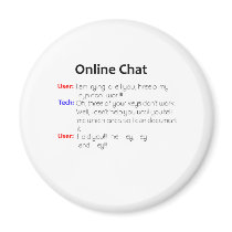 Online Chat Refrigerator Magnet