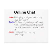 Online Chat Postcard