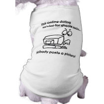 Online Dating Ghost Halloween pet clothing