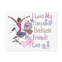 Online Friends Postcards by ironydesigns Online Friends Postcards