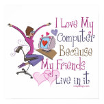 irony design, friends, online, computer, internet,