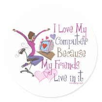 Online Friends Stickers