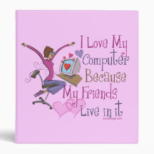 Online Friends Vinyl Binders