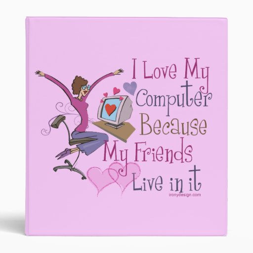 Online Friends Vinyl Binders