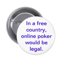 Online Poker Prohibition Protest Button
