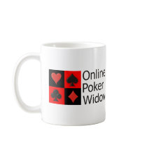 Online Poker Widow mugs