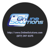Online Solutions Product Sticker