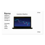 Online trading business card template