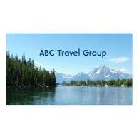 Online travel company business card. business card template