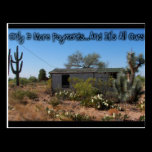 Only 3 more payments... postcards