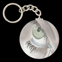 Only Angels See Us Cry Keychain