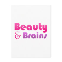 Only Beauty and Brains postcards