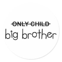 Only Big Brother Round Sticker