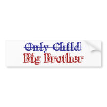 Only Child Big Brother bumper stickers