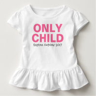Only Child Big Sister | Custom Tee Shirt Design