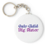 Only Child Big Sister Keychains