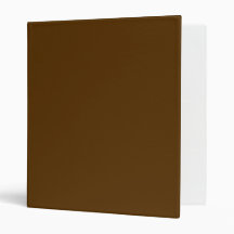 ONLY COLOR - dark brown 3 Ring Binders