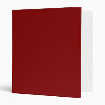 ONLY COLOR - dark red 3 Ring Binder