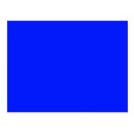 ONLY COLOR - royal blue Post Card