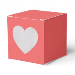 Only Coral solid color A blank slate Party Favor Box