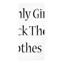Only Girls Pick Their Clothes Up Rack Card
