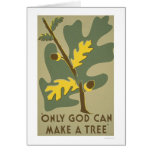 Only God Can Make Trees 1938 WPA Greeting Card